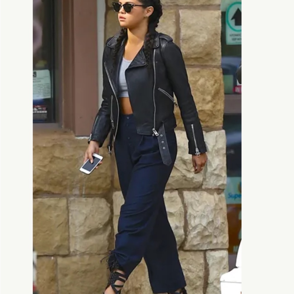 ISO: blue high waisted trouser